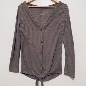 Button up shirt with tie